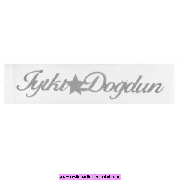 İyi Ki Doğdun Beyaz Gümüş Kuşak